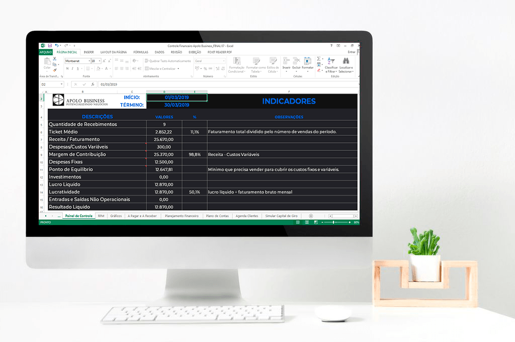 painel de controle